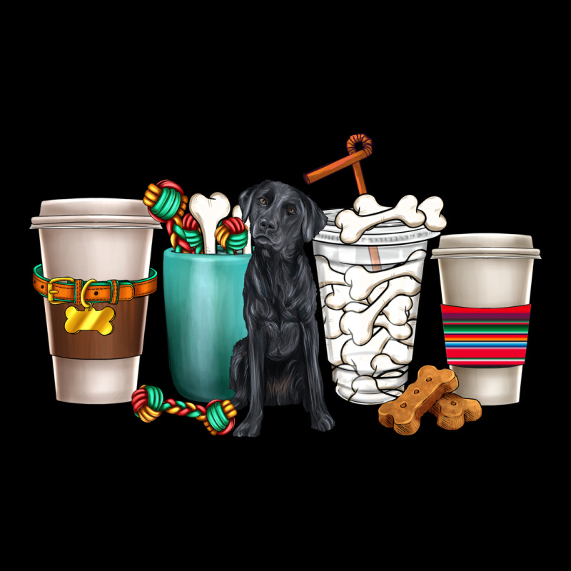 Labrador Retriever Dog Coffee Cups Ladies Tee by texasbilliewilder | Teevron