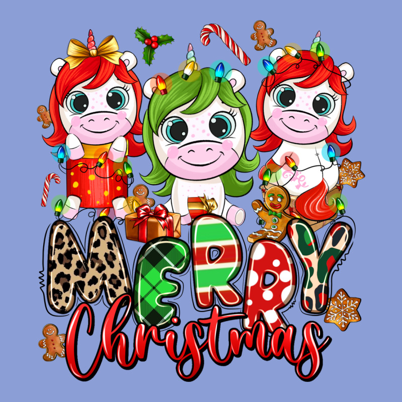 Merry Christmas Unicorns Long Sleeve Tee by NancyCooperArtShop | Teevron