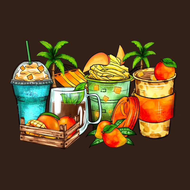 Mango Farm Fresh Coffee Cups Heavy Core Tee by Zillion Design Studio | Teevron
