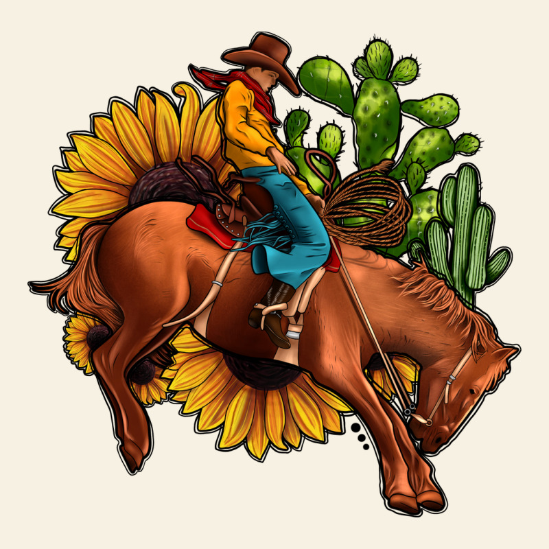 Rodeo Cowboy Sunflower Cactus Vintage Tee by JahusDesignShop | Teevron