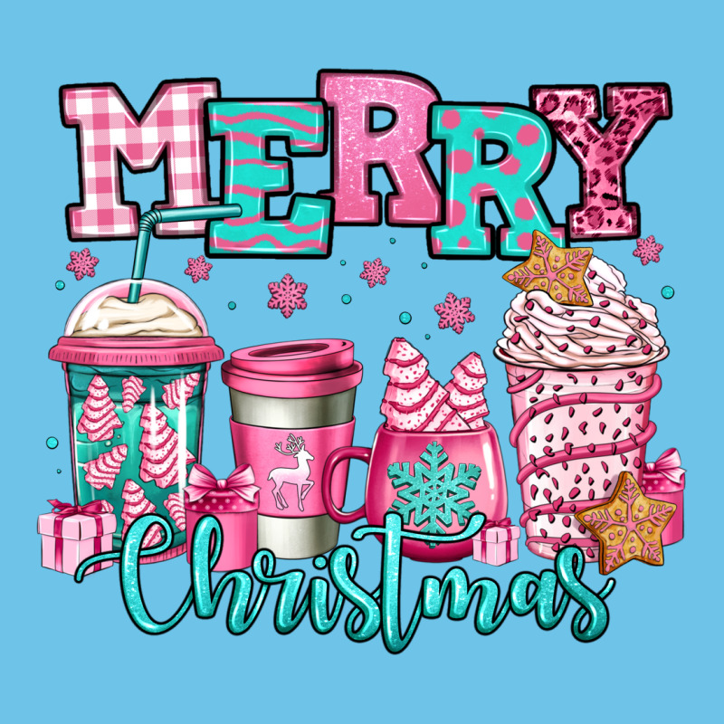 Merry Christmas Pink Coffee Cups Premium Sweatshirt by Jasminsmagicworld | Teevron