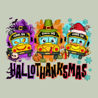 Happy Hallothanksmas School Bus Long Sleeve Tee | Teevron