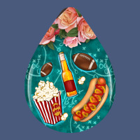 American Football And Western Roses Teardrop Vintage Hoodie | Teevron