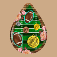 American Football And Western Roses Teardrop Vintage Hoodie | Teevron