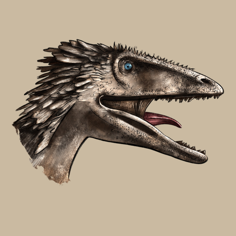 Deinonychus Face Long Sleeve Tee by LillyAllenDesigns | Teevron