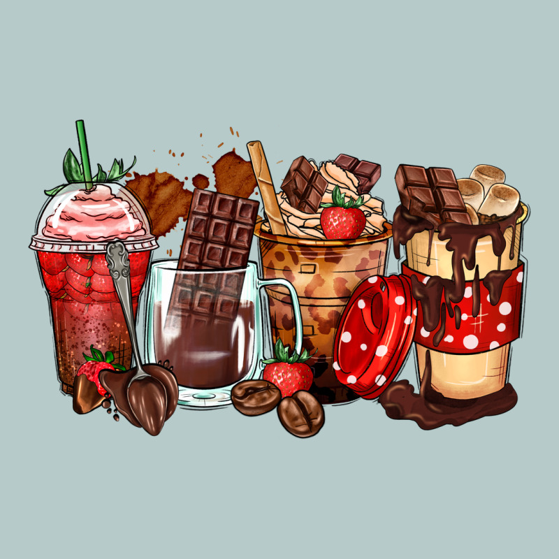 Hot Chocolate Coffee Cups Heavy Core Tee by Zillion Design Studio | Teevron