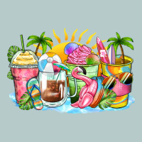 Beach Summer Coffee Cups Heavy Core Tee | Teevron