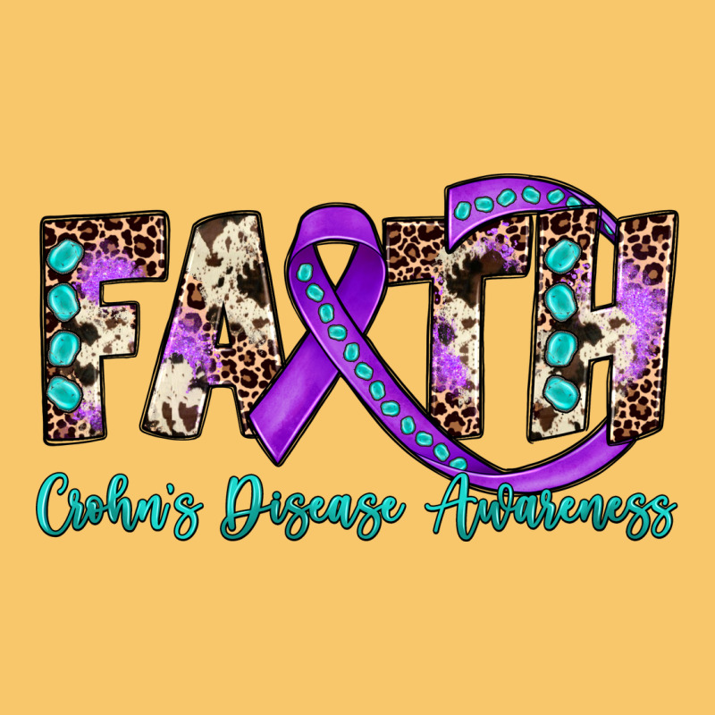 Faith Crohn's Disease Awareness Vintage Hoodie by JahusDesignShop | Teevron