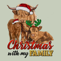 Cow And Calves Christmas With My Family Ladies Tee | Teevron