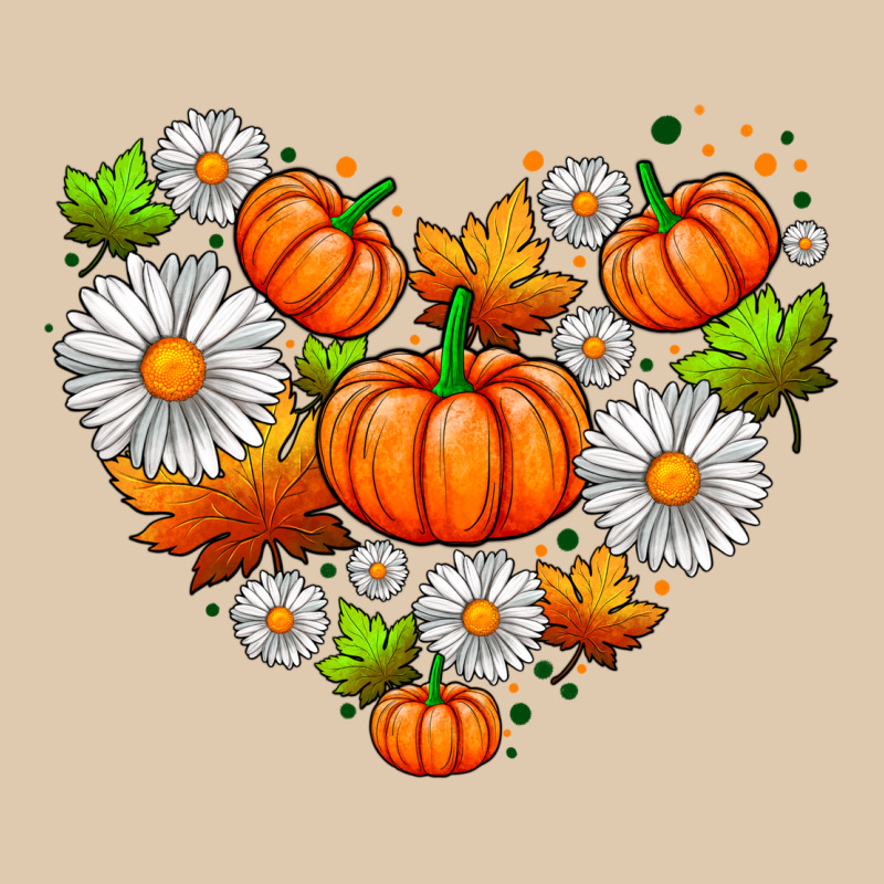 Pumpkin And Daisies Heavyweight Sweatshirt by AdoDesignShop | Teevron