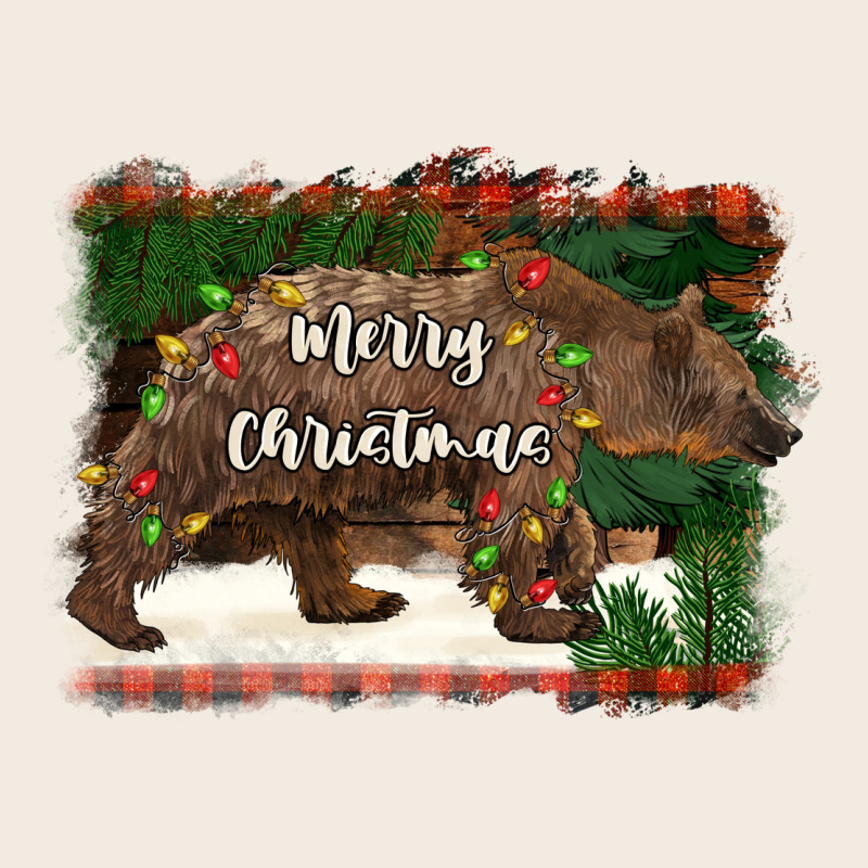 Merry Christmas Bear Premium Sweatshirt by BarkalooDesign | Teevron