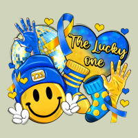 Retro Disco Ball The Lucky Few Smile Face Heavyweight Hoodie | Teevron