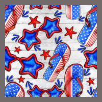 4th Of July Flip Flops Seamless Pattern Urban Heavy Tee | Teevron
