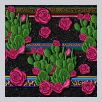 Mexican Rose And Cactus Seamless Pattern Heavyweight Sweatshirt | Teevron