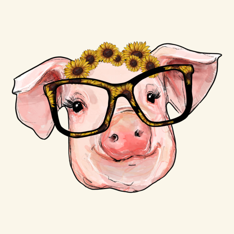 Sunflowers With Pig Premium Hoodie by RanaPortraitStore | Teevron