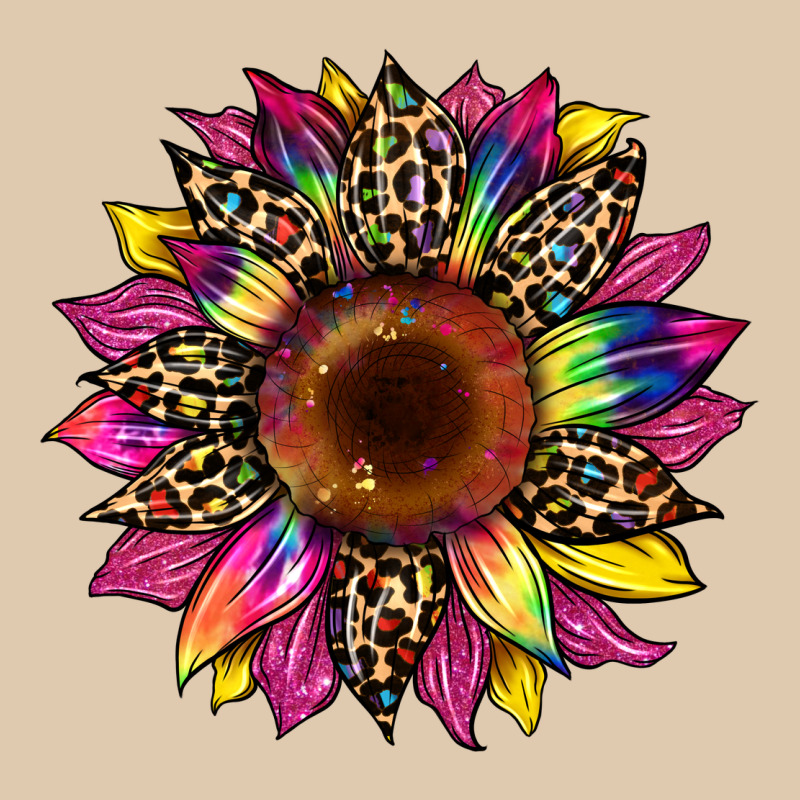 Tie Dye Leopard Sunflower Heavyweight Sweatshirt by Artiststas | Teevron