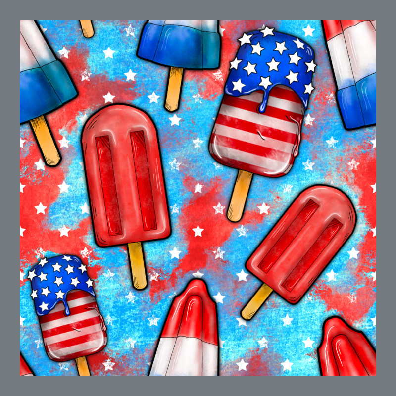 4th Of July Popsicle Seamless Pattern Heavyweight Sweatshirt by BundleAndBundleShop | Teevron