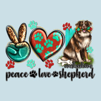 Peace Love Australian Shepherd Ladies Tee | Teevron