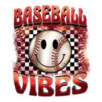 baseball vibes smiley face | Teevron