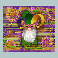 Mardi Gras Gnomes Mask Serape Sunflowers Heavy Core Tee | Teevron