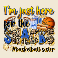 Im Just Here For The Snacks Basketball Sister Ladies Tee | Teevron
