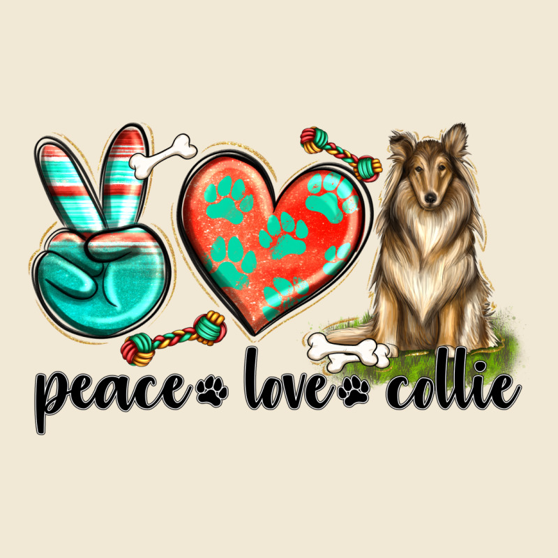 Peace Love Collie Ladies Tee by texasbilliewilder | Teevron