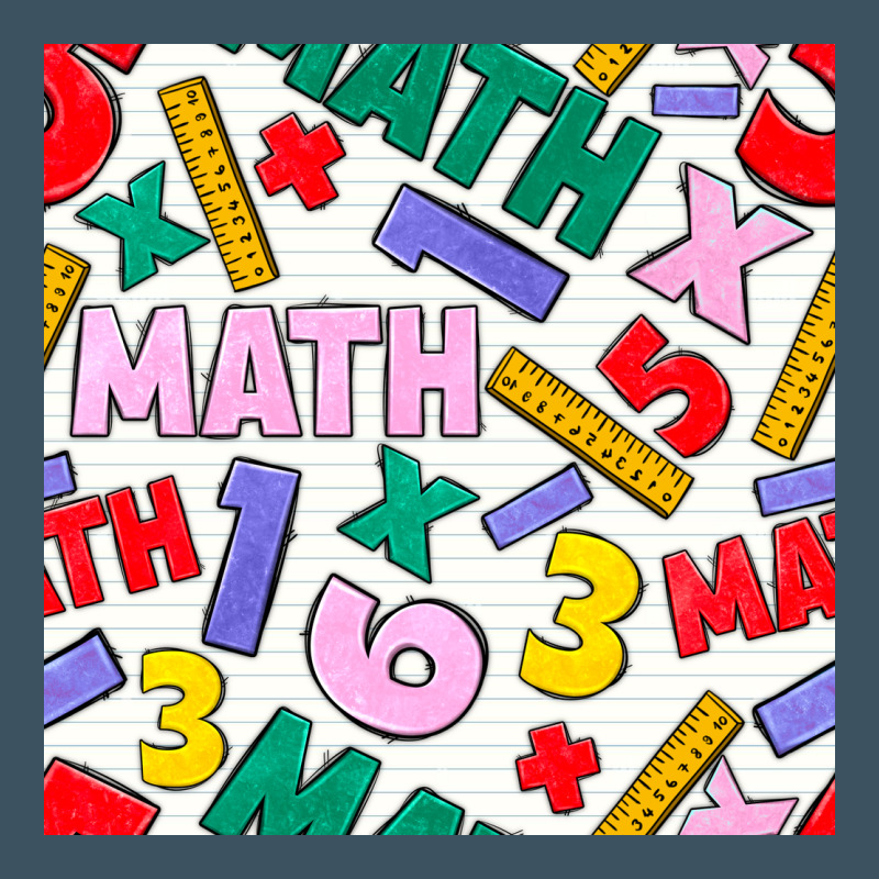 Math Seamless Pattern Urban Heavy Tee by BundleAndBundleShop | Teevron
