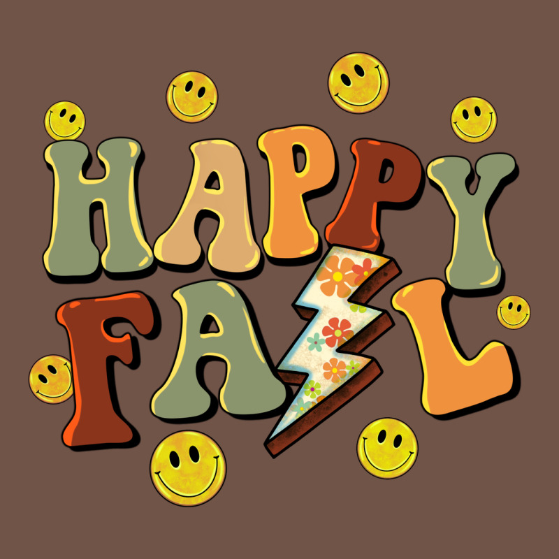Happy Fall Smiley Face Premium Sweatshirt by BarkalooDesign | Teevron