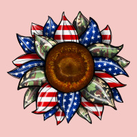 Sunflower American Flag Urban Heavy Tee | Teevron