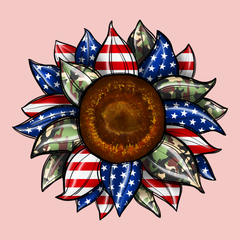 Sunflower American Flag Urban Heavy Tee by JahusDesignShop | Teevron