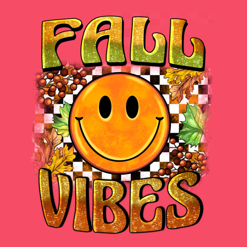 Fall Vibes Smiley Face Premium Sweatshirt by BarkalooDesign | Teevron