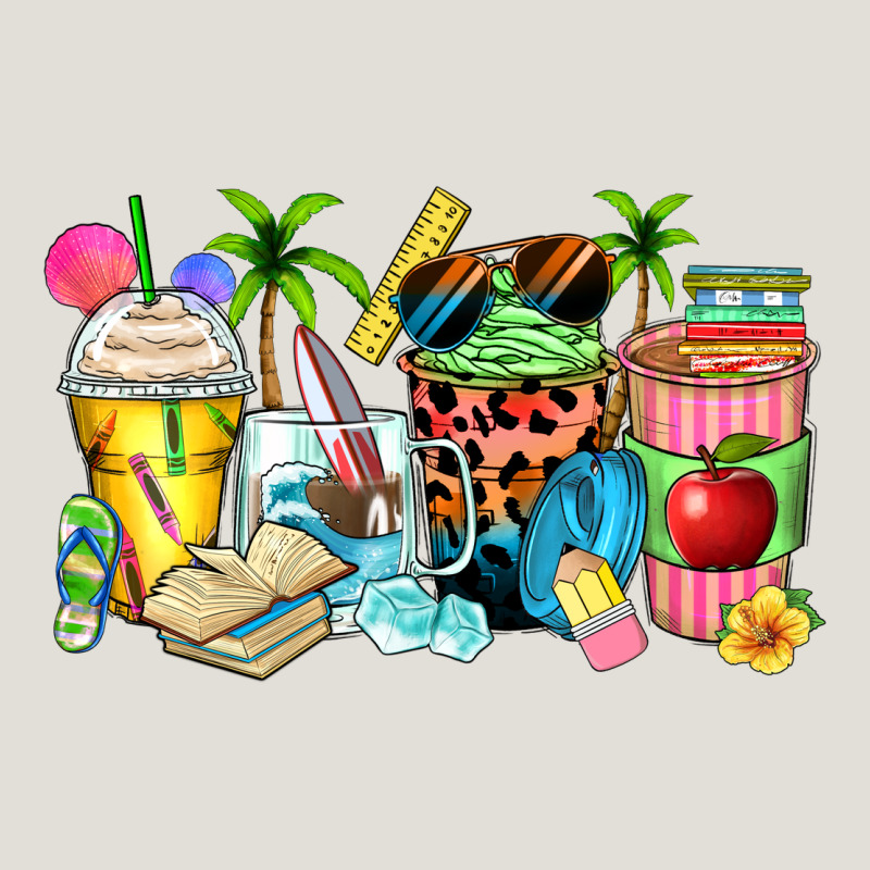 Summer Teacher Coffee Cups Heavy Core Tee by Zillion Design Studio | Teevron