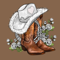 White  Cowgirl  And Roses Premium Tee | Teevron