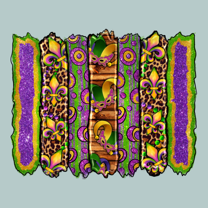 Mardi Gras Fleur De Lis Mask Leopard Glitter  Brushstrokes Heavy Core Tee by Artiststas | Teevron