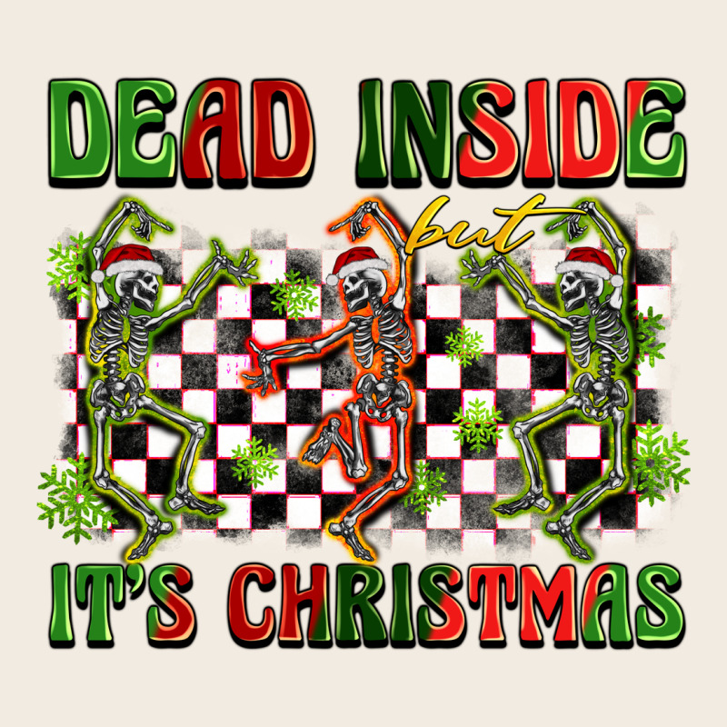 Dead Inside But It's Christmas Dancing Skeletons Premium Sweatshirt by BarkalooDesign | Teevron