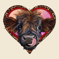 Leopard Heart Highland Calf Premium Tee | Teevron