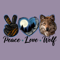 Peace Love Wolf Head Classic Tee | Teevron