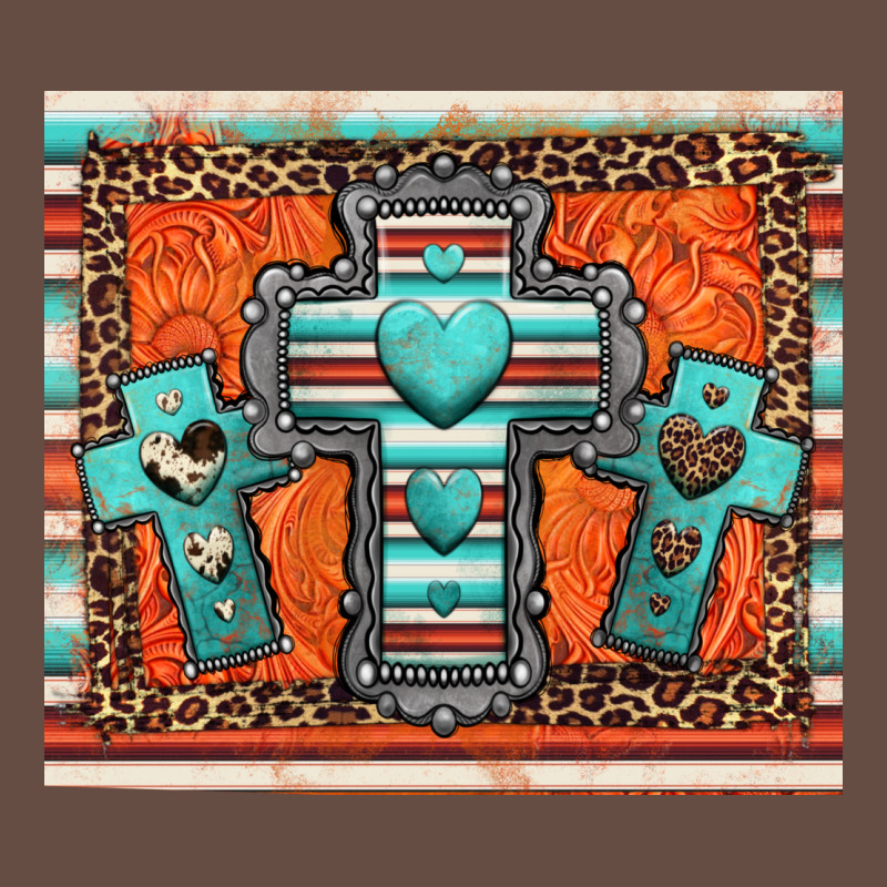 Turquoise Gemstone Crosses Long Sleeve Tee by Jasminsmagicworld | Teevron