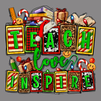 Teach Love Inspire With Christmas And Teacher Elements Vintage Tee | Teevron