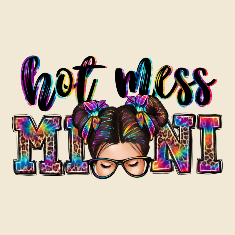 Mess Mini Messy Bun Ladies Tee by Zillion Design Studio | Teevron