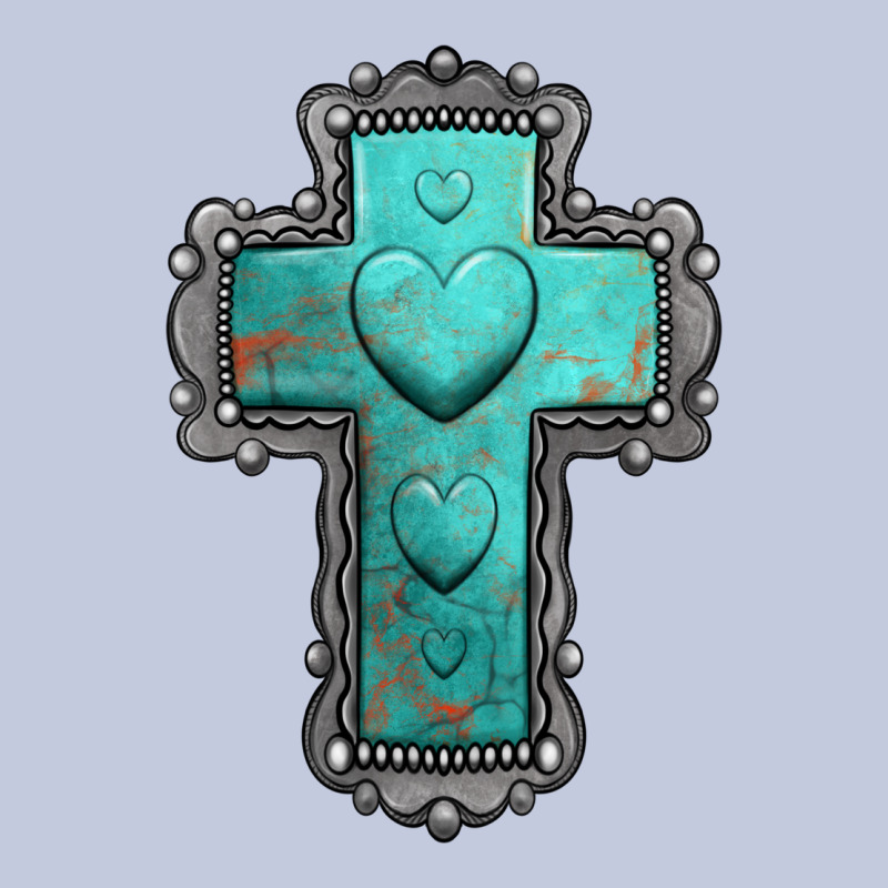 Turquoise Gemstone Cross Long Sleeve Tee by Jasminsmagicworld | Teevron