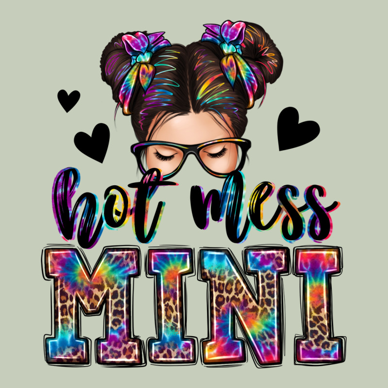 Mess Mini Messy Bun Ladies Tee by Zillion Design Studio | Teevron