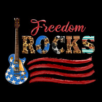 Freedom Rocks With Guitar Heavyweight Sweatshirt | Teevron