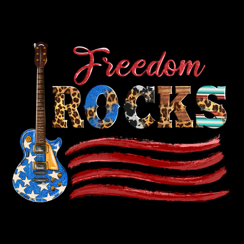 Freedom Rocks With Guitar Heavyweight Sweatshirt by Artiststas | Teevron