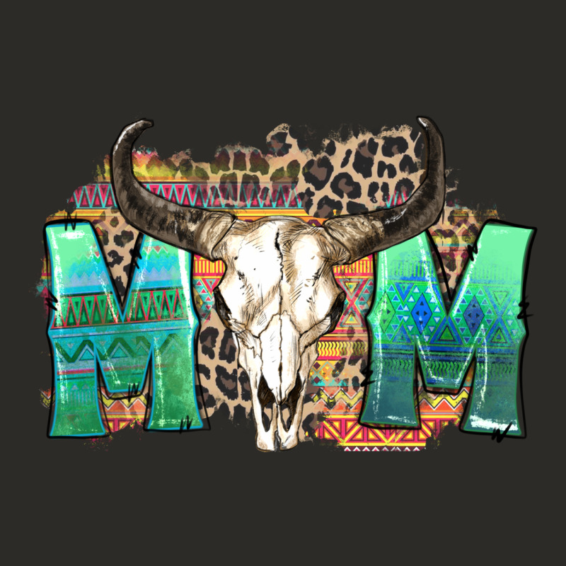 Mom With Bull Skull Heavy Core Tee by Zillion Design Studio | Teevron