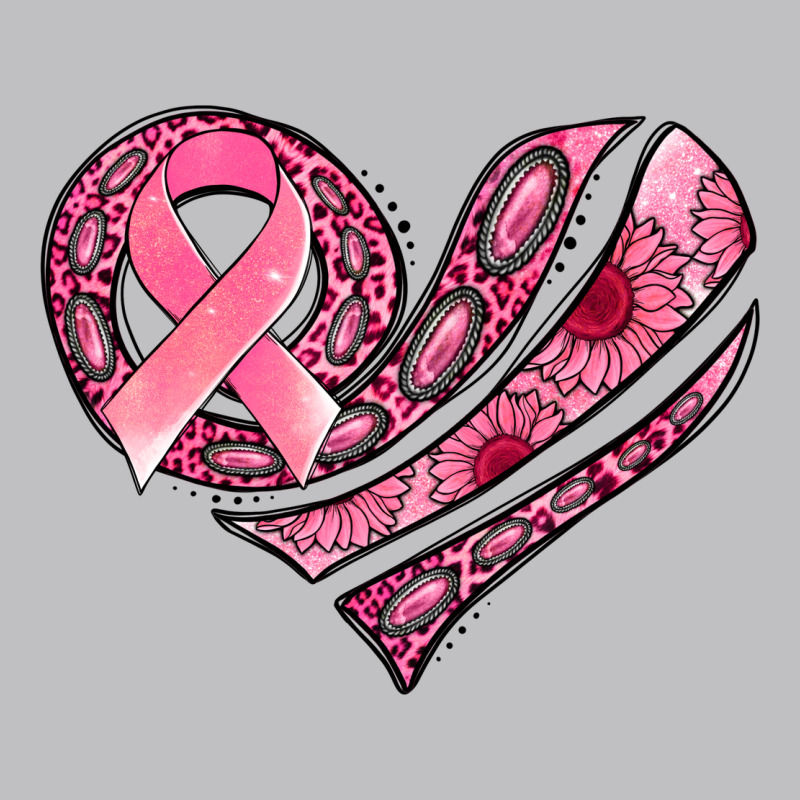 Breast Cancer Awareness Heart Long Sleeve Tee by Jasminsmagicworld | Teevron