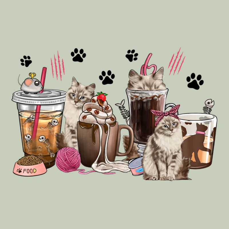 Siberian Cat Coffee Cups Ladies Tee by texasbilliewilder | Teevron