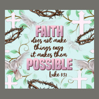 Faith Does Not Make Things Easy Premium Hoodie | Teevron