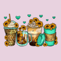 Sunflowers Coffee Cups Ladies Tee | Teevron