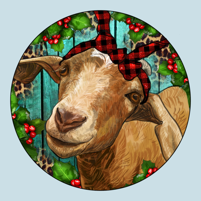 Farm Goat Christmas Ladies Tee by RanaPortraitStore | Teevron